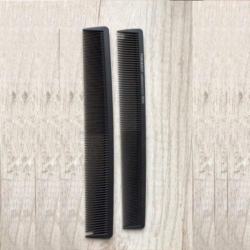 BOORIKA Hair Comb, Rat Tail Comb 100% Anti-static, Heat resistant, Lightweight, Durable Pin Comb with anti-skid paddle for All Hair Types (Hair C