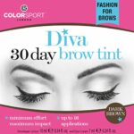COLORSPORT DIVA 30 DAY BROW TINT, Eyebrow Tint, Eyebrow Dye, Immediate Visible Results, Last for up to 30 days, Dark Brown