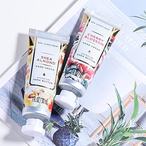 Spa Luxetique Hand Cream Gift Set - Hand Cream Lotion for Dry Hands Travel Moisturizing Hand Lotion with Natural Aloe & Vitamin E Best Gift Set f