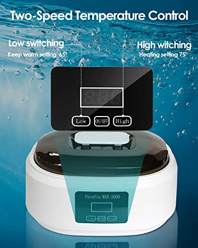 GJCrafts Paraffin Wax Bath for Hands And Feet, Removes Rough And Dry Skin, Promotes Blood Circulation, Parrafin Wax Heater for Skin Treatment, 3P