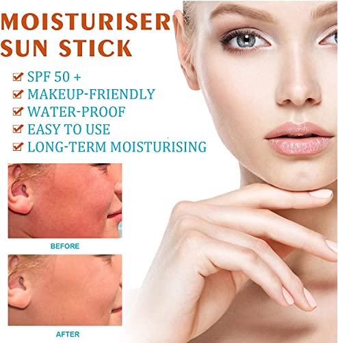 Super Active Airy SUNShield Moisturiser Sun Stick SPF50+ PA++++, Water Resistant Strong UV Protection Anytime Easy to Apply, Face Sunscreen For S