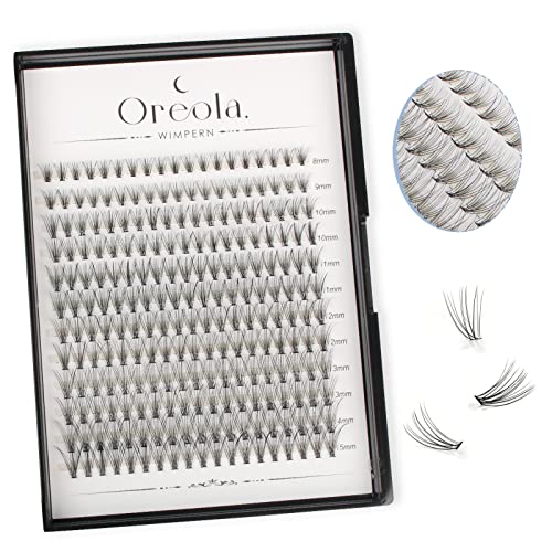 Oreola False Eyelashes Individual Natural Eyelash Individual Lashes Cluster for DIY at Home Ultra-Light Individual Cluster Lash Extensions 0.07C