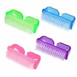 4PCS Handle Nail Brush, MORGLES Nail Clean Brush Nail Hand Cleaning Brush Nail Finger Tip Scrubbing Brushes Fingernail Brush