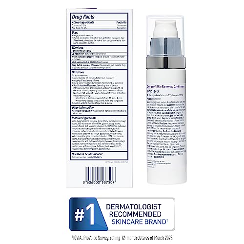 CeraVe Anti Aging Face Cream with SPF | 1.76 Ounce | Anti Wrinkle Retinol Cream and Face Sunscreen | Fragrance Free