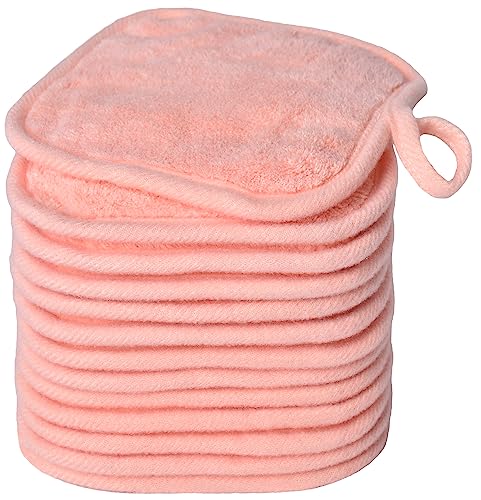 BloomSesame Makeup Remover Cloths for Face, Eye, Lips - Reusable Makeup Remover Pads Soft Microfiber Facial Cleansing Cloths 5 x 5 inch 6 Pack (D