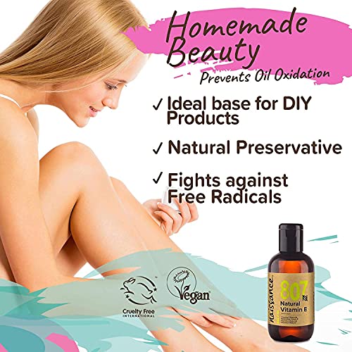Naissance Vitamin E Oil (no. 807) 100ml - Natural, Vegan, Cruelty Free, Hexane Free, No GMO