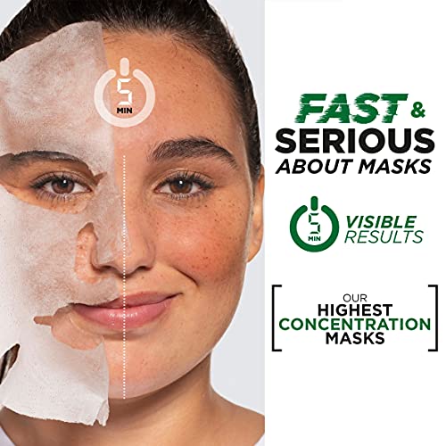 Garnier Ampoule Sheet Mask Collection, Gift Set With Fast Action Ampoule Face Masks, Watermelon, 3 Count, Pack Of 1