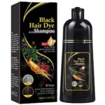 Black Hair Shampoo for Natural Hair, Instant Black Hair Shampoo Hair Dye Shampoo, Hair Color Shampoo Hair for Men Women Black Color, Hair Colorin