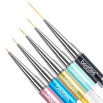 Beetles Nail Art Liner Brushes, Nail Gel Polish Painting Nail Art Design Brush Pen Set Diamond application Rhinestone Handle, Nail Dotting Painti