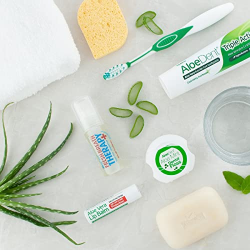 Aloe Dent Aloe Vera Lip Balm , Natural , Vegetarian , Cruelty Free , Paraben and SLS Free , Moisturising , UVA and UVB Protection , 4 g