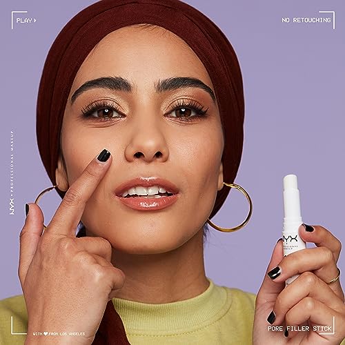 NYX Professional Makeup Blurring Pore Filler, Face Primer Stick, Vitamin E Infused, Clear