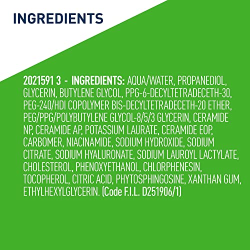 CeraVe Hydrating Toner for Face Non-Alcoholic with Hyaluronic Acid, Niacinamide, and Ceramides for Sensitive Dry Skin, Fragrance-Free Non Comedog