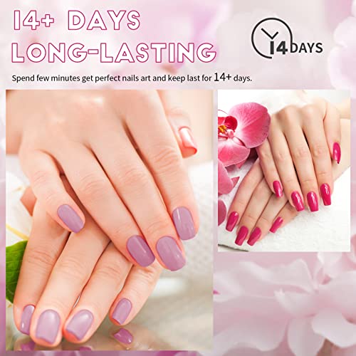 Gel Nail Polish Starter Kit, Phoenixy 12 Colours Soak off Gel Nail Polish Set with Nail Lamp 8ml Gel Nail Kit Shellac Nail Kit Gift Set for Women