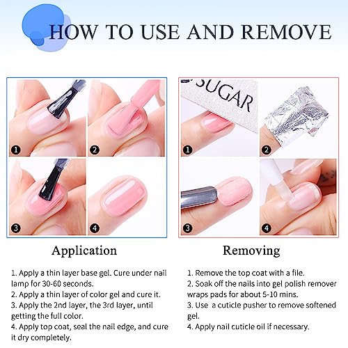 Glitter Gel Nail Polish - Silver Gel Nail Polish - Soak Off UV LED Sparkle Silver Glitter Gel Polish - Long-Lasting - Ideal for Home Use