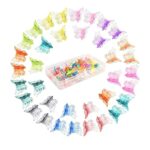 30 Pcs Butterfly Hair Clips, Girls Mini Hair Clips Butterfly Hair Clips with Box, Cute Clips Butterfly Hair Clips Hair Accessories for Women Girl