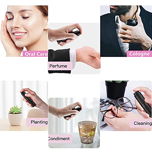 SONGQEE 8ml Travel Perfume Atomiser Refillable, Mini Refillable Perfume Bottle Aftershave Spray Bottle, Upgraded Perfume Atomizer Perfume Pod and