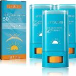 SPF 50+ Moisturiser Sunscreen Stick, Korean Sunscreen Stick Matte for Face & Body, Mini Sunscreen Stick Face Invisible, Facial Sun Block, Water R