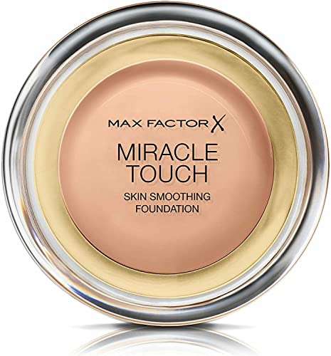 Max Factor Miracle Touch Foundation, New and Improved Formula, SPF 30 and Hyaluronic Acid, 80 Bronze
