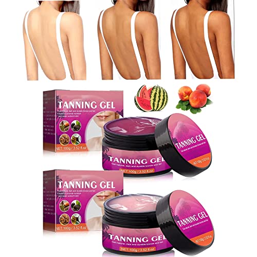 Extreme Dark Intensive Tanning Luxe Gel, Peach/Watermelon Tanning Gel, Tanning Accelerator Lotion, Intensive Tanning Luxe Cream, Dark Tanning Gel