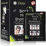 Black Hair Shampoo-Dexe Black Hair Shampoo for Natural Hair,Temporary Instant Hair Dye Maintain for Men and Women Black Color/Easy to Use/Last 30
