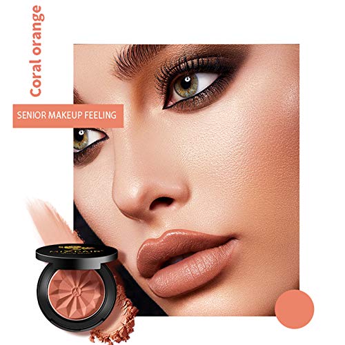 Mimore Blusher, Long-lasting and Sweat-Resistant Non_Greasy Blush & Glow Matte Blusher Super Brighten Skin Color Shimmery or Matte Blusher,with M