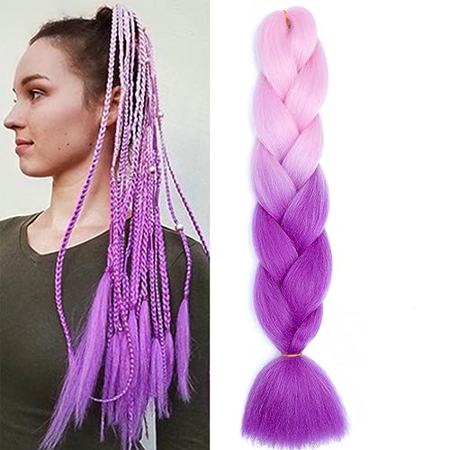 Braiding Hair Extensions Braiding Hair Fashion Synthetic Braid Hair Extensions for Women Braiding Coloured Hair for Braiding DIY Wigs Cosplay (Bl