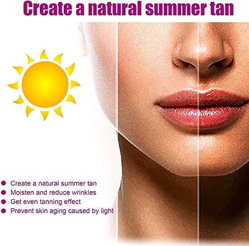 Extreme Dark Intensive Tanning Luxe Gel with Fruit Aroma, Sunbed Tanning Accelerator, Peach/Watermelon Tanning Gel, Achieve a Natural Tan with Na