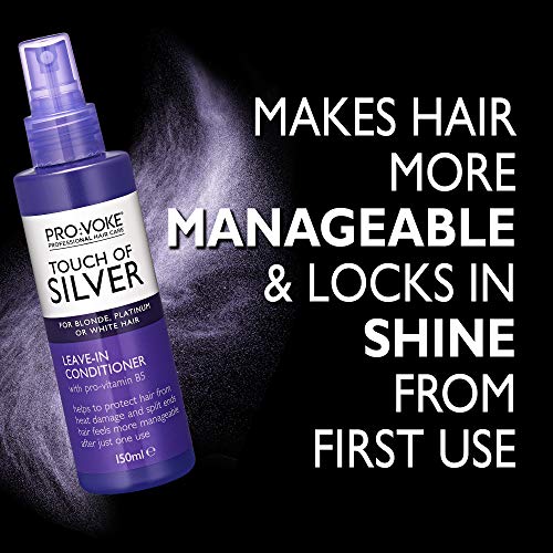 PRO:VOKE Touch Of Silver Leave-in Conditioner 150 ml, Protects Against Heat Damage and Split Ends