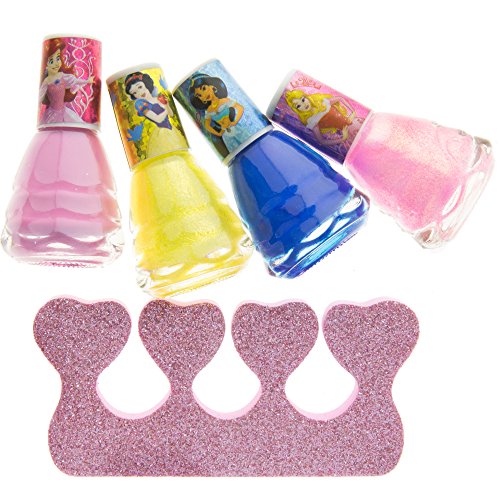 Disney Princess - Townley Girl Non-Toxic Water-Based Peel-Off Safe Quick Dry Nail Polish|Gift Kit Set for Kids Tween Girls|12 Pcs - Perfect for P