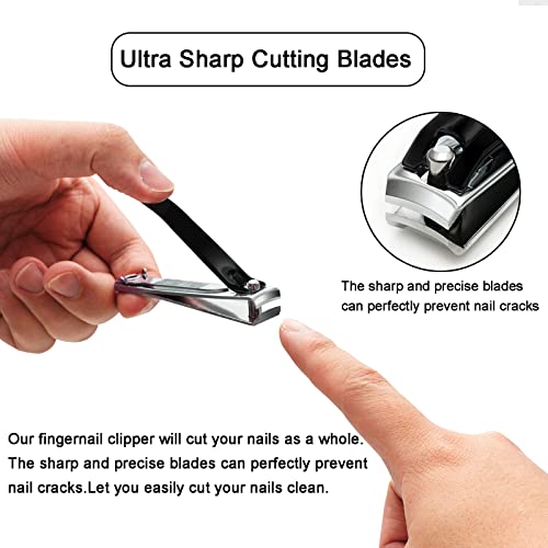 Ithyes Nail Clippers Nail Cutter Set Toenail Fingernail Clippers Kit for Thick Nails Stainless Steel Sharp Sturdy Trimmer for Men & Women, Set of