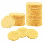 50 Pcs Facial Sponges Compressed Face Sponges Cleansing Sponge, Cellulose Facial Cleansing Sponge Pad Exfoliating Face Sponge, Reusable Sponge fo