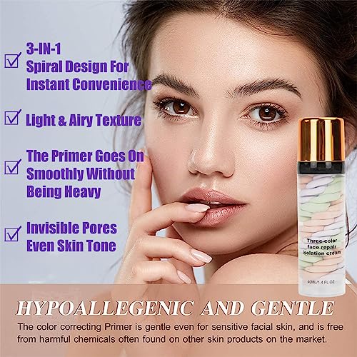 Primer Makeup, Pore Minimizer Primer For Foundation Base, Professional Make Up Primer For Face, Hydrating Isolation Cream Colour Corrector Makeup