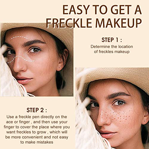 Freckle Pen, Freckle Makeup Pen Waterproof Long-Lasting Soft Spot Pen For Natural Like-real Makeup, Natural Freckle Pen Easy Makeup Tool For a Na