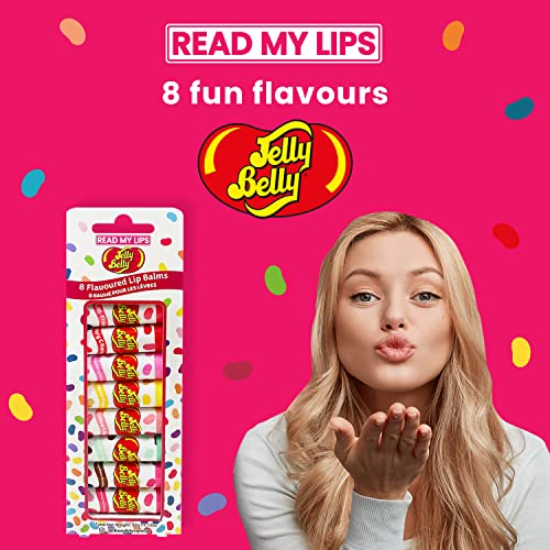 READ MY LIPS - Jelly Belly Flavoured Lip Balm Set - Formulated With Beeswax - Fun Party Bag Fillers Or Christmas Stocking Stuffers - Cruelty Free