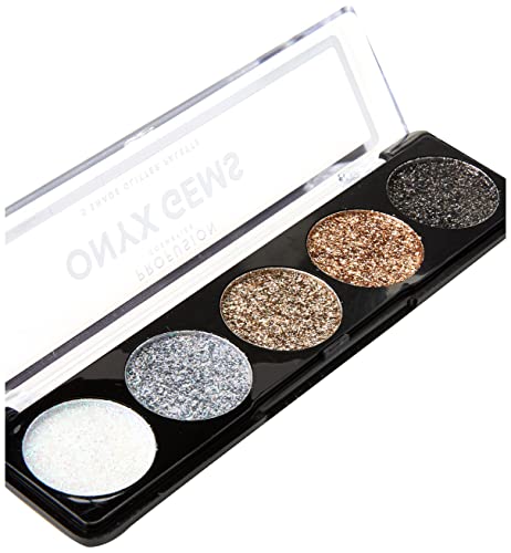Profusion Cosmetics Onyx Gems 5 Shade Glitter Eyeshadow Palette