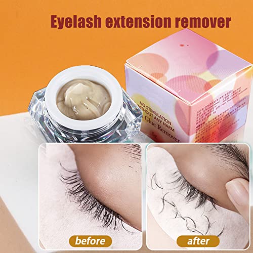 Eyelash Extension Remover Cream,Professional Eyelash Glue Remover,Low Irritation Cream,Fast Dissolving For False Eyelash Extension Glue Cream Nat