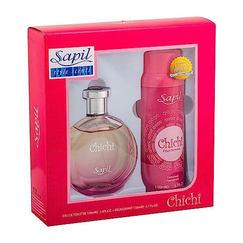 Sapil Chichi For Women 2 Pc Gift Set 3.4oz EDT Spray, 5.1oz Perfumed Deodorant