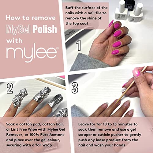 MYGEL by Mylee Gel Nail Polish Duo Colour Set 2x10ml - UV/LED Soak-Off Nail Art Manicure Pedicure for Professional, Salon & Home Use - Long Lasti