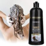 Black Hair Shampoo, 500ml Coconut Ginger Shampoo Fast Black Hair Hair Dye Coloring Nourishing Shampoo(500ml)