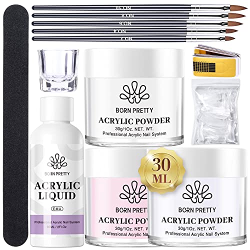 BORN PRETTY Chrome Nail Powder Holo Powder Nail Art Powder Mirror Glitter Rainbow Neon Pearl Pearl Pigment Manicure Glitter Dust 4 Boxes