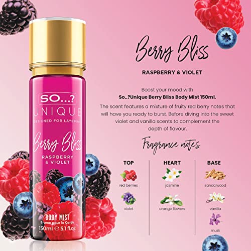 SO Unique Berry Bliss Body Mist 150ml