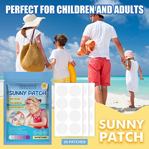 Solar Buddies Sunscreen Applicator | 48 patches UV Sunscreen Dots Stickers Reapply Reminder | Sunburn Alert Patches Works With Spray Sunscreen &