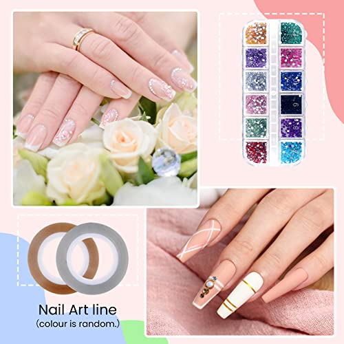 Poly Nail Gel Kit, Phoenixy 8 Pcs Poly Nail Extension Gel Set with Nail Lamp, Gloss Matte Top Coat, Nail Extension Gel Set for Beginners DIY Nail