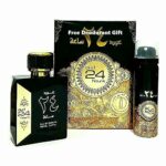 Oud 24 Hours 100 ML Arabian Perfume Spray Scent | Lemon, Fruity, Chocolate, Vanilla, Agarwood, Musk by aClickAway