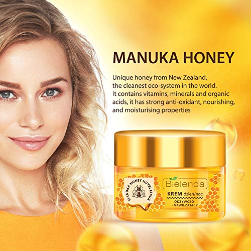 Bielenda Manuka Honey Nutri Elixir - Smooth Radiant Skin - Pores Are Tightened Imperfections Reduced - Manuka Honey Nourishing And Moisturizing F
