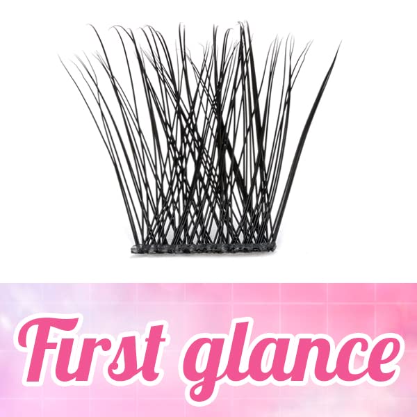 Lash Clusters, 72 Pcs Individual Cluster Lashes DIY Lash Extension 8-16mm Eyelash Clusters Volume Wispy Lashes Super Thin Band Reusable Soft & Co