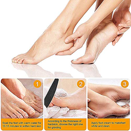 Rainmae Professional Pedicure Kit Foot File Set,19 in 1 Stainless Steel Foot File Exfoliating Prevent Clean Foot Dead Skin Tool Kit Nail Toenail