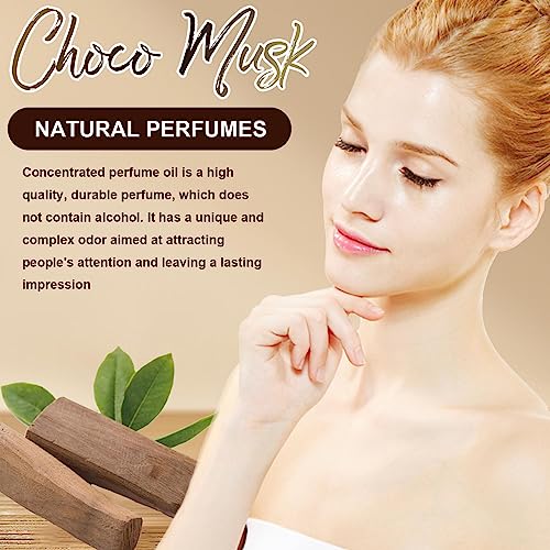 Concentrated Choco Musk Perfume - Choco Musk Arabic Perfume | Essential Oil Perfume with Musk | Long Lasting Vanilla Perfume Attract Fragrance Wo