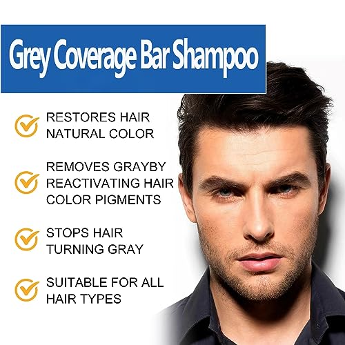 Mane Grey Reverse Bar, Spartan Grey Hair Reverse Bar, Grey Reverse Bar Soap,Reverse Grey Hair Bar Shampoo, Gray White Hair Repair, Unisex