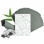 EcoFeminii Limited Edition Oil Control Blotting Sheets-100 pcs Natural Papers for Clear, Clean and Matte Skin-Added Charcoal for Absorbency-Remov
